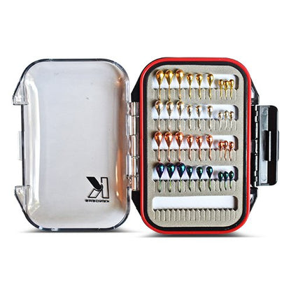 Kenders - 36 Piece Metallic Tungsten Jig Set with Premium Box - Angler's Pro Tackle & Outdoors