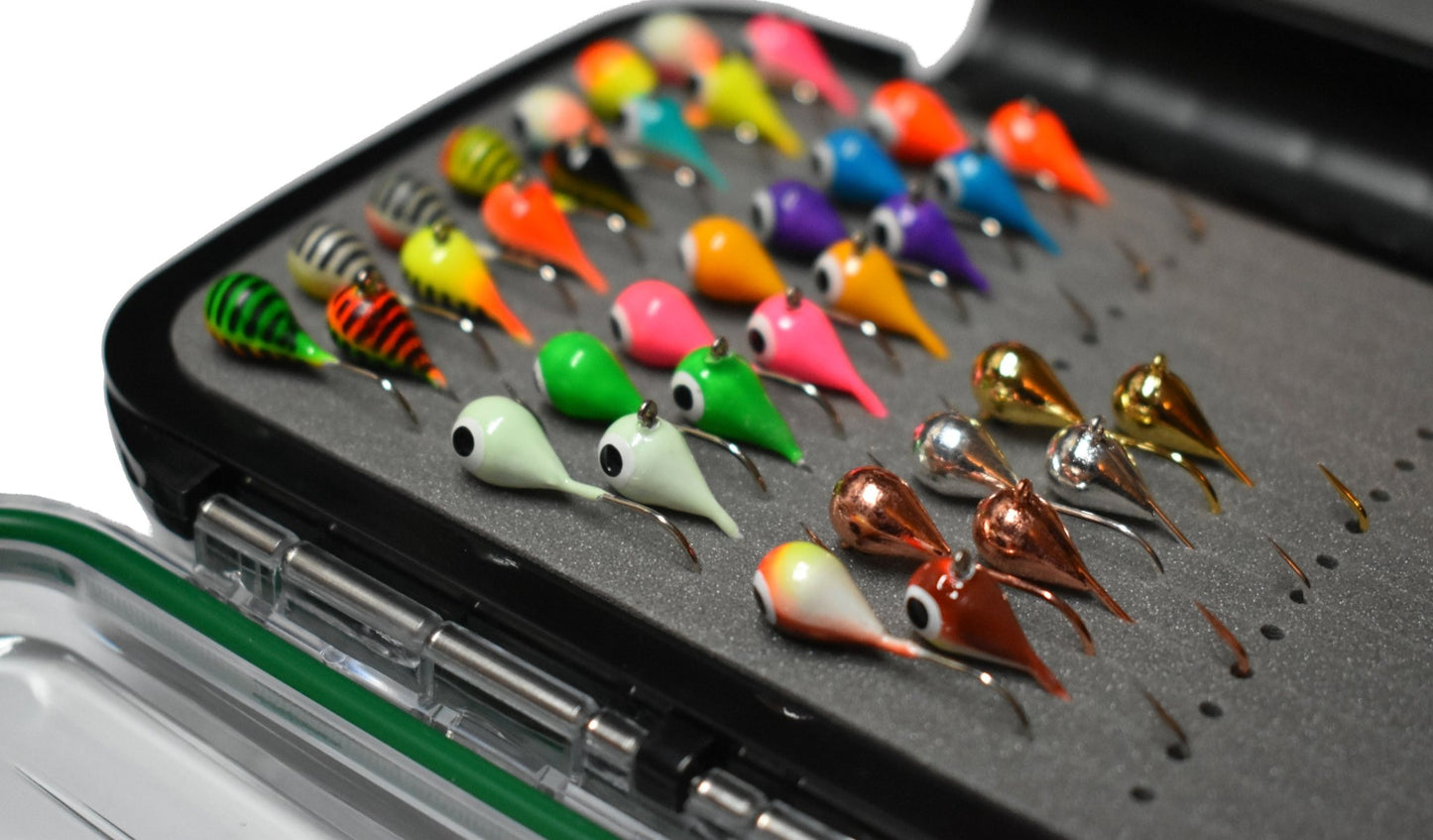 Kenders - 36 Piece Tungsten Jig Set with Large Premium Box - Angler's Pro Tackle & Outdoors