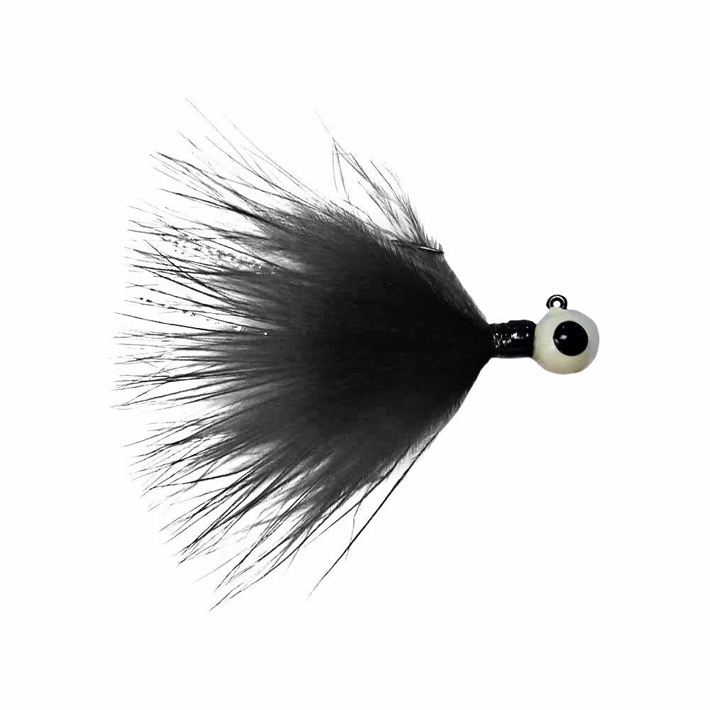 Kenders - Gray/Black Marabou Tungsten Jig - Angler's Pro Tackle & Outdoors