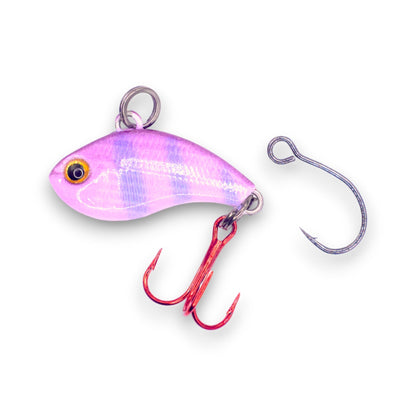 Kenders - K - Rip Pink Purple Stripe Mini Vibe Bait - Angler's Pro Tackle & Outdoors