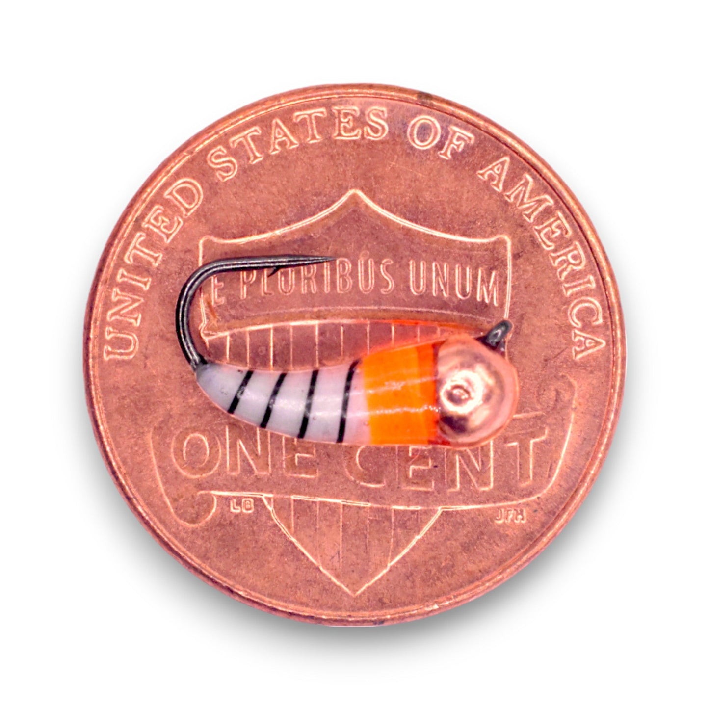 Kenders - Metallic Copper Orange White Tungsten Akua Jig Skud - Angler's Pro Tackle & Outdoors