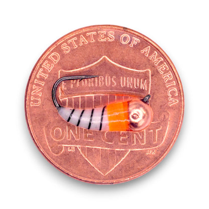 Kenders - Metallic Copper Orange White Tungsten Akua Jig Skud - Angler's Pro Tackle & Outdoors