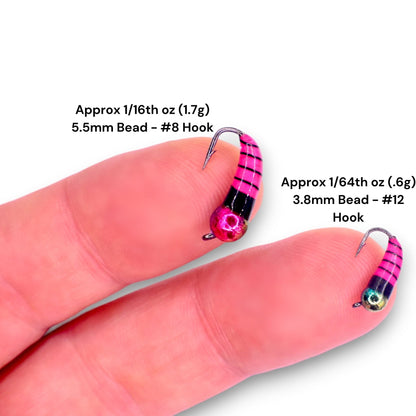 Kenders - Metallic Rainbow Pink Tungsten Akua Jig Skud - Angler's Pro Tackle & Outdoors