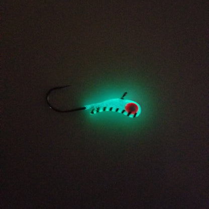 Kenders - Mn Made Outdoors Blue Stripe Glow Tungsten Kanoe Jig - Angler's Pro Tackle & Outdoors