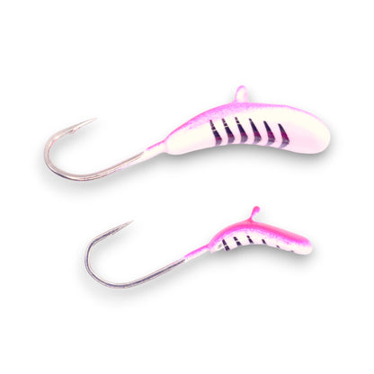 Kenders - Pink Stripe Glow Rocker Tungsten Jig - Angler's Pro Tackle & Outdoors