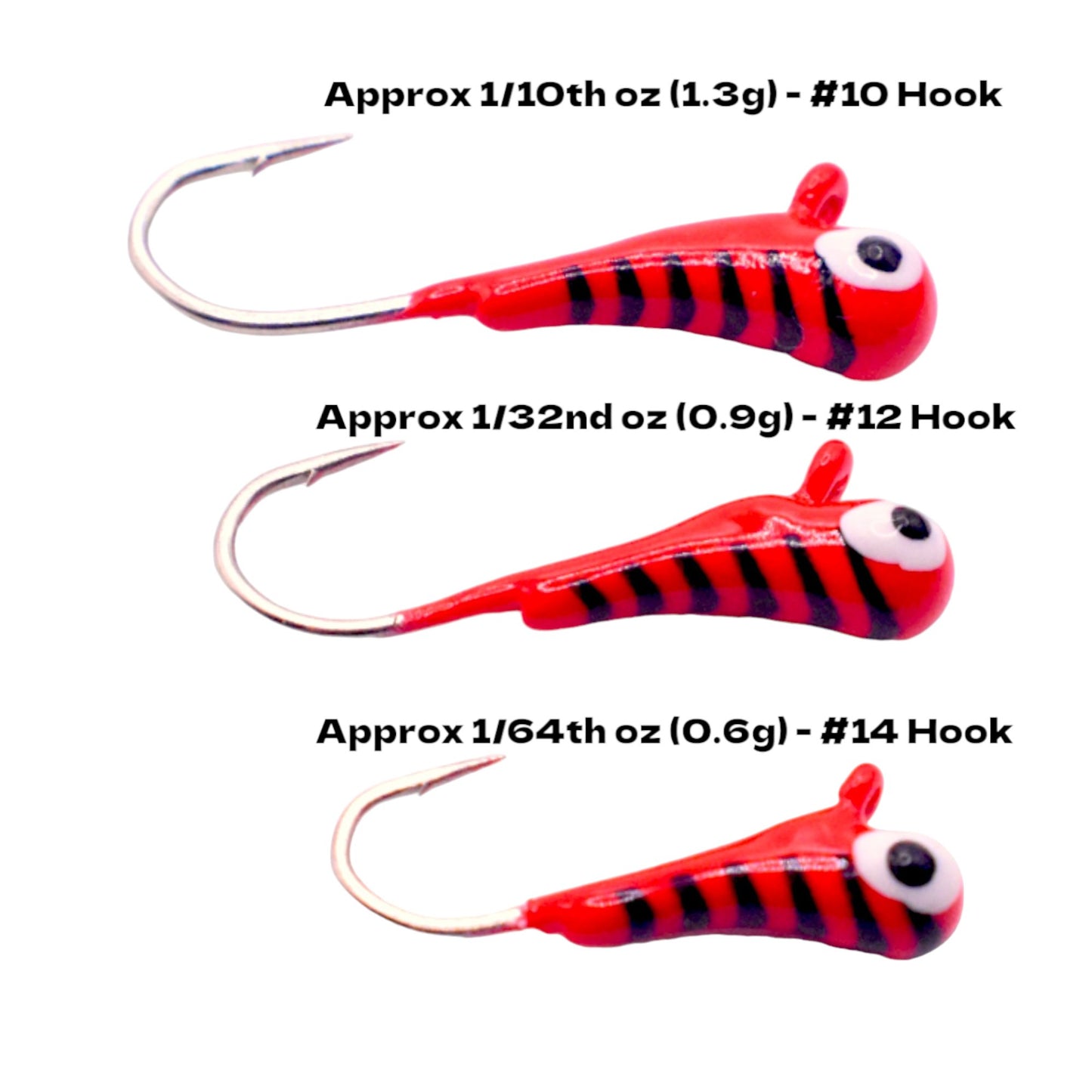 Kenders - Red Stripe Glow Tungsten Kanoe Jig - Angler's Pro Tackle & Outdoors