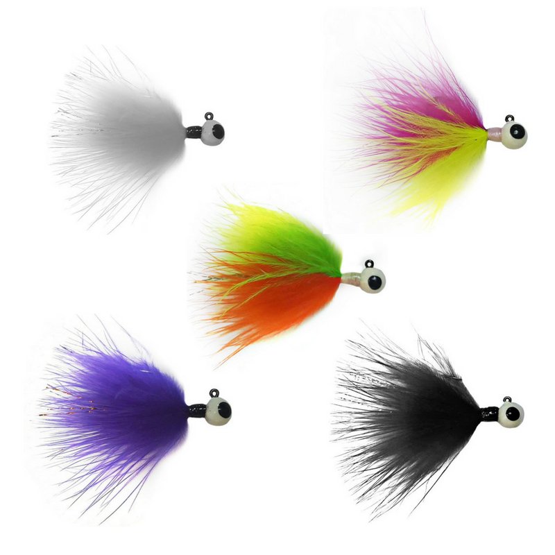 Kenders - Tungsten Marabou Jigs (5 Pack) - Angler's Pro Tackle & Outdoors