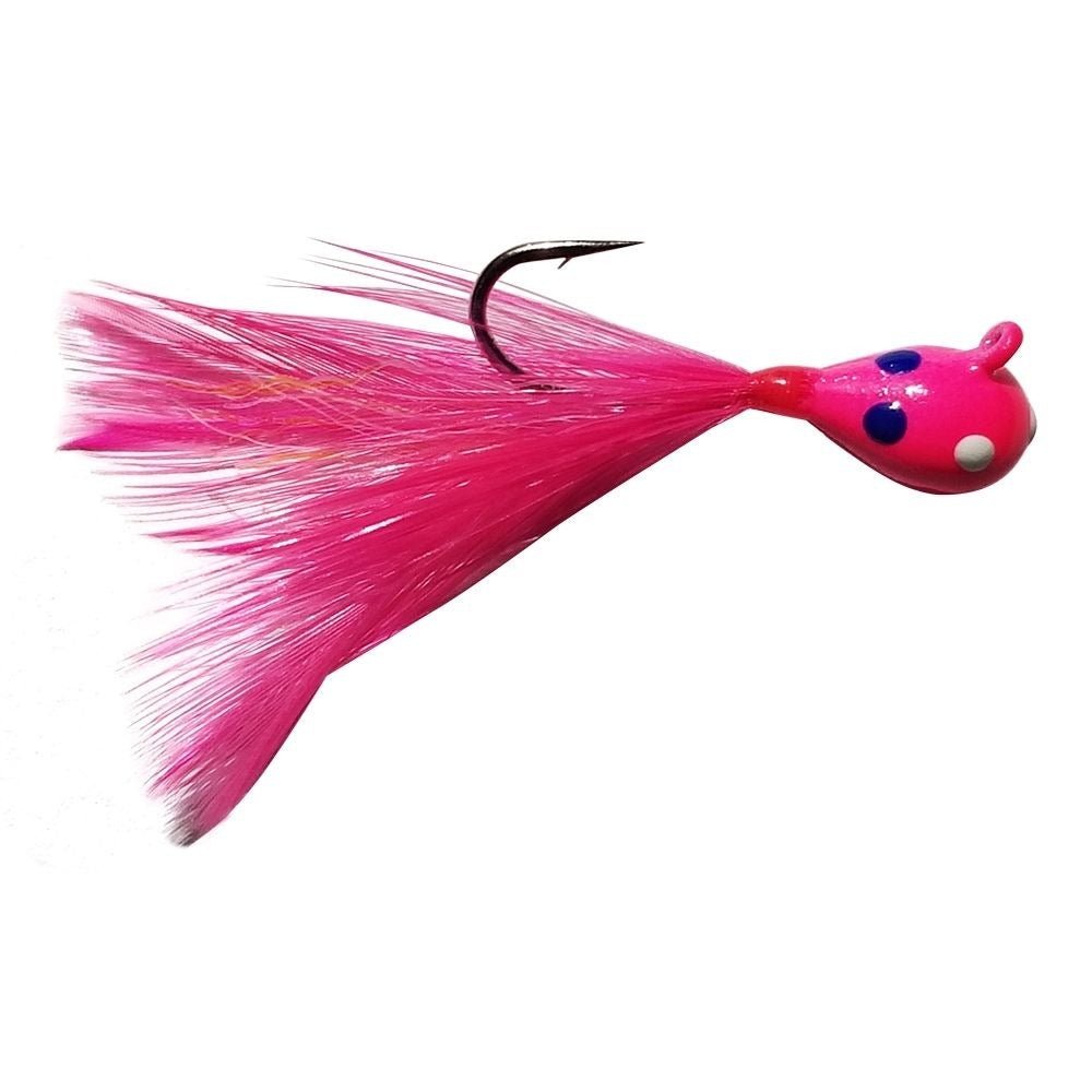 Kenders - Tungsten Pink Wonder Feather Jig - Angler's Pro Tackle & Outdoors