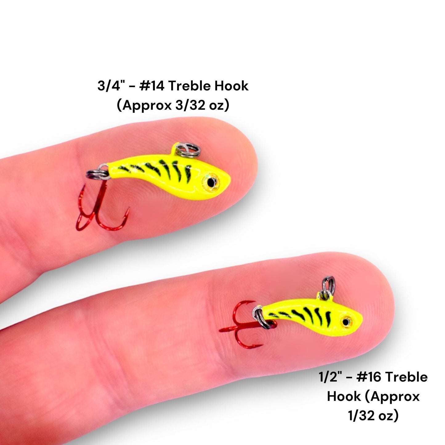 Kenders - Tungsten T - Rip Chartreuse Tiger Glow Mini Vibe Bait - Angler's Pro Tackle & Outdoors