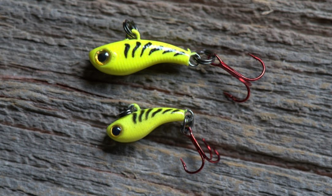 Kenders - Tungsten T - Rip Chartreuse Tiger Glow Mini Vibe Bait - Angler's Pro Tackle & Outdoors