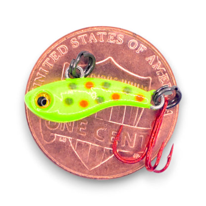 Kenders - Tungsten T - Rip Chartreuse Wonderbread Glow Mini Vibe Bait - Angler's Pro Tackle & Outdoors