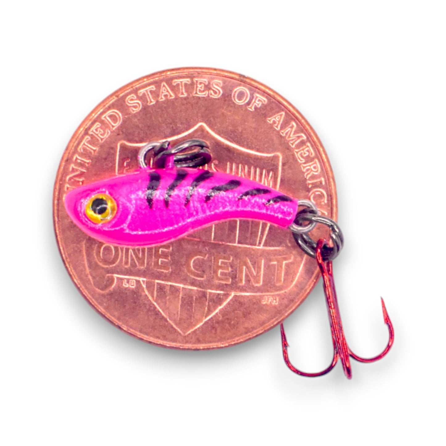 Kenders - Tungsten T - Rip Pink Tiger Glow Mini Vibe Bait - Angler's Pro Tackle & Outdoors