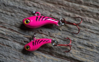 Kenders - Tungsten T - Rip Pink Tiger Glow Mini Vibe Bait - Angler's Pro Tackle & Outdoors