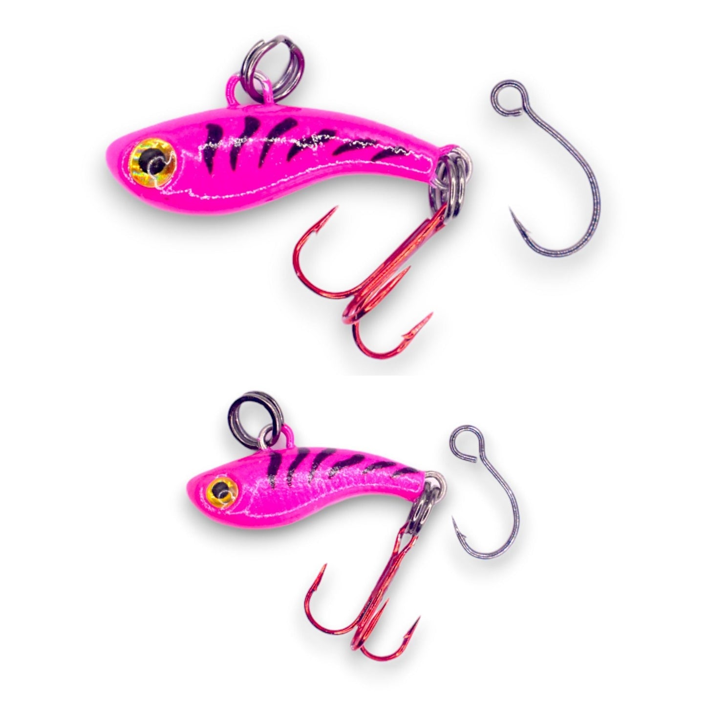 Kenders - Tungsten T - Rip Pink Tiger Glow Mini Vibe Bait - Angler's Pro Tackle & Outdoors