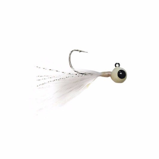 Kenders - White Tungsten Feather Jig - Angler's Pro Tackle & Outdoors