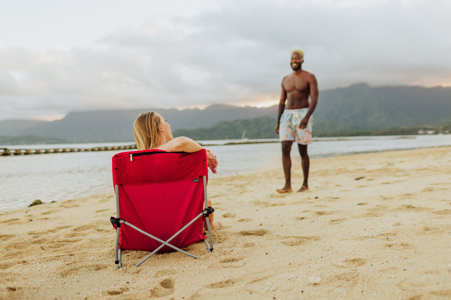 Picnic Time Tranquility Beach Chair with Carry Bag