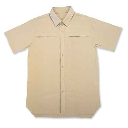 Xotic - Short Sleeve Solid Lifestyle Button Down w/ REPEL-X