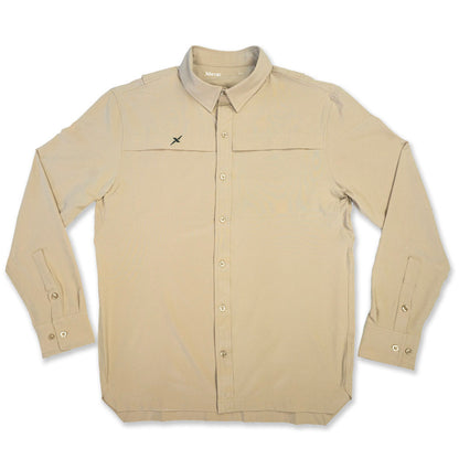 Xotic - Long Sleeve Solid Lifestyle Button Down w/ REPEL-X