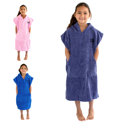 COR Surf Kids Changing Towel Poncho - Solid Colors