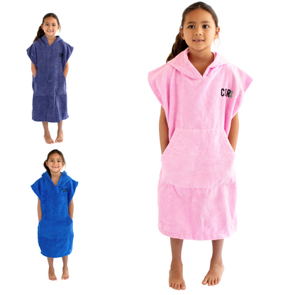 COR Surf Kids Changing Towel Poncho - Solid Colors