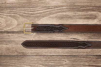 Texas Saddlery Kid's Chocolate Spider Combo Belt