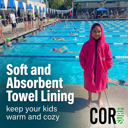COR Surf Waterproof Swim Parka (Red)