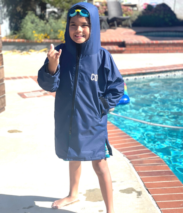 COR Surf Waterproof Swim Parka (Navy Blue)