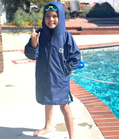 COR Surf Waterproof Swim Parka (Navy Blue)