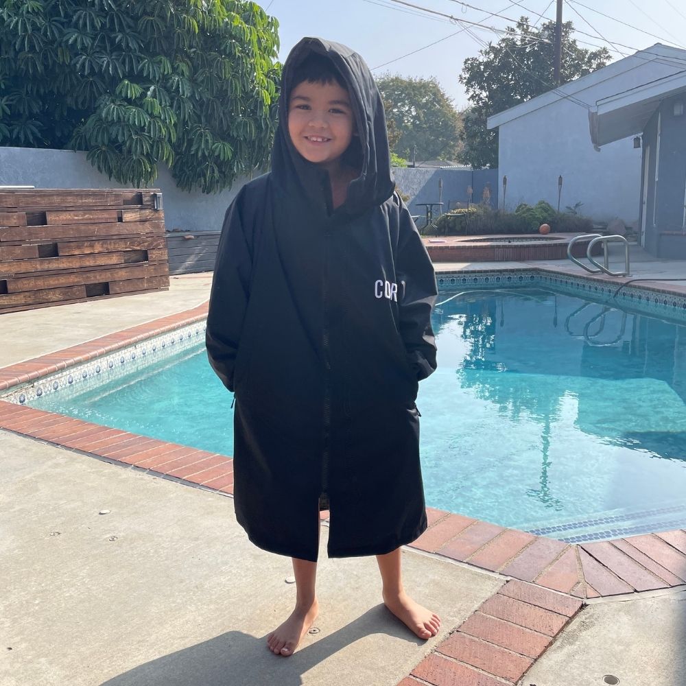 COR Surf Waterproof Swim Parka | XS-XL (Black)