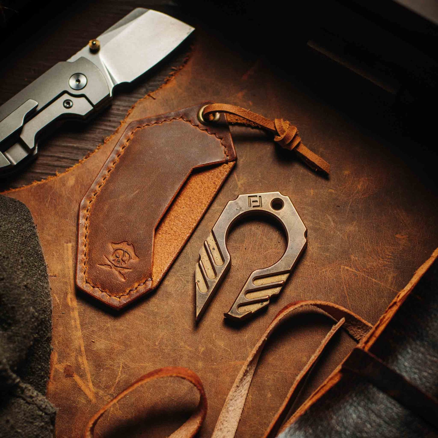 Pirate Goods Pharaoh Bottle Opener Holder - King’s Pocket | Leather Case | Pharaoh Accessory