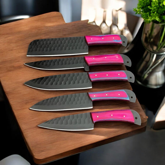 KBS Knives Handcrafted Premium Custom  Knife Set For Chefs – Stainless Steel & Exotic Wood
