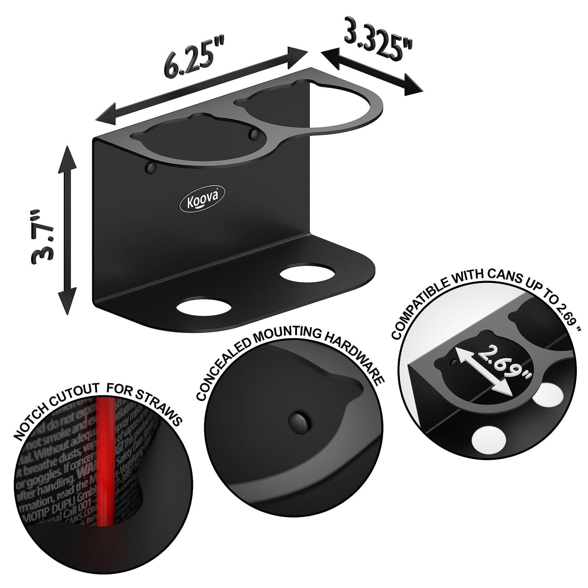 Koova - Aerosol Spray Can Holder - 2 Can - Angler's Pro Tackle & Outdoors