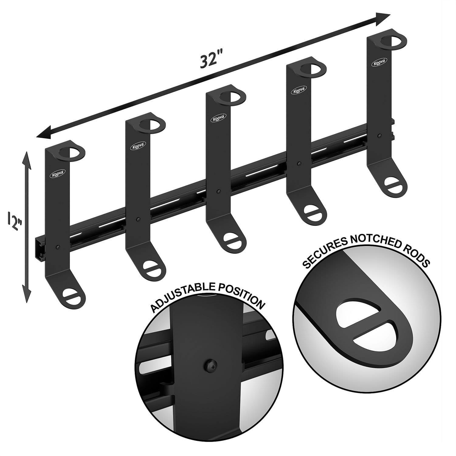 Koova - Offshore Fishing Rod Rack Organizer - Angler's Pro Tackle & Outdoors