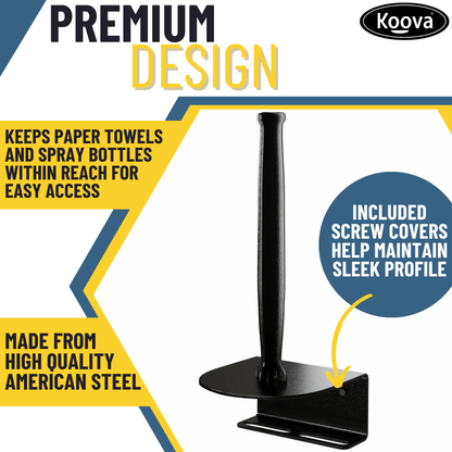 Koova - Vertical Paper Towel/Spray Bottle Holder - Angler's Pro Tackle & Outdoors