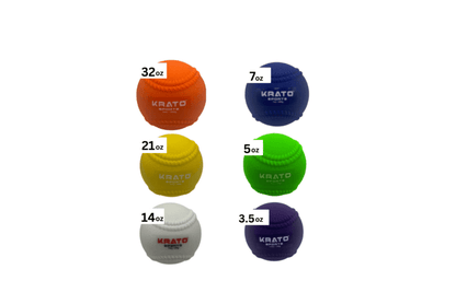 Krato Arm Care Velo Training Balls | Pitching Weighted Balls - Angler's Pro Tackle & Outdoors