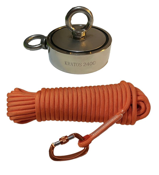 Kratos 2400 Double Sided Neodymium Combo Magnet Fishing Kit - Angler's Pro Tackle & Outdoors