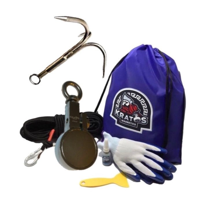 Kratos 950 Apollo Clamp Neodymium Classic Magnet Fishing Kit - Angler's Pro Tackle & Outdoors