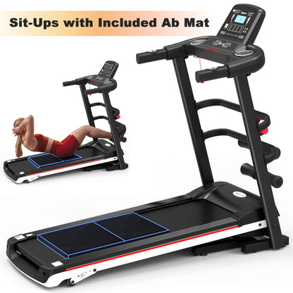 Ksports 16 Inch Wide Foldable Home Treadmill w/ Bluetooth & Fitness Tracking App - Angler's Pro Tackle & Outdoors