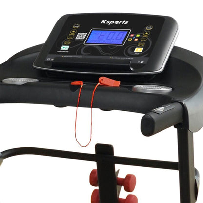 Ksports 16.5 In Wide Foldable Home Treadmill w/ Bluetooth & Fitness Tracking App - Angler's Pro Tackle & Outdoors