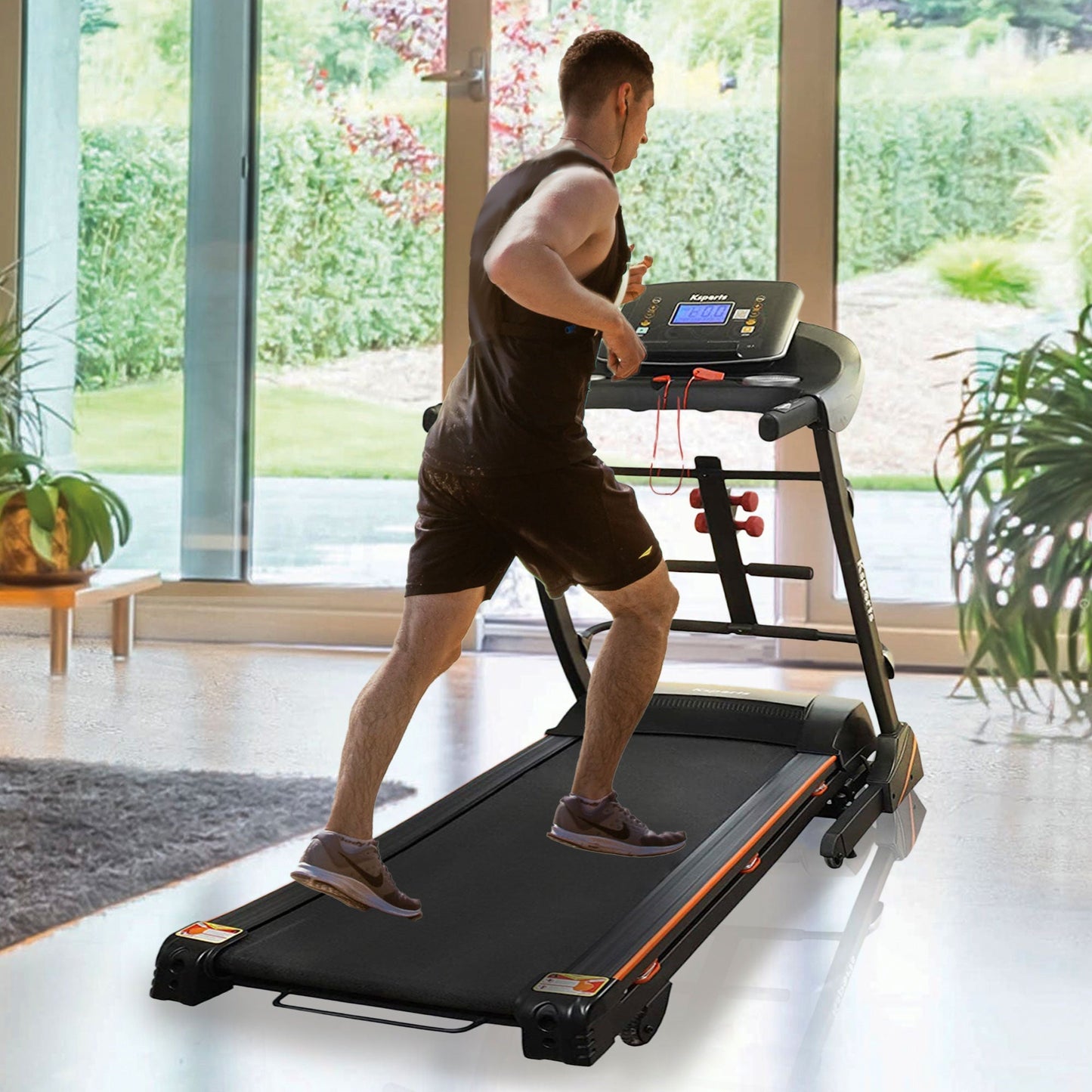 Ksports 16.5 In Wide Foldable Home Treadmill w/ Bluetooth & Fitness Tracking App - Angler's Pro Tackle & Outdoors