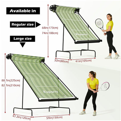 Ksports Racket Sports Indoor Outdoor Tennis Rebounder Net with Carry Bag, Green - Angler's Pro Tackle & Outdoors