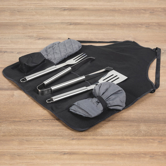 Picnic Time BBQ Apron Tote Pro Grill Set