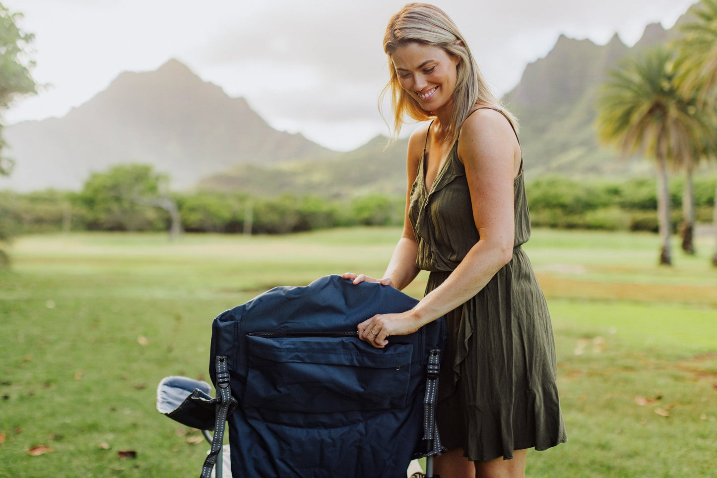 Picnic Time Reclining Camp Chair