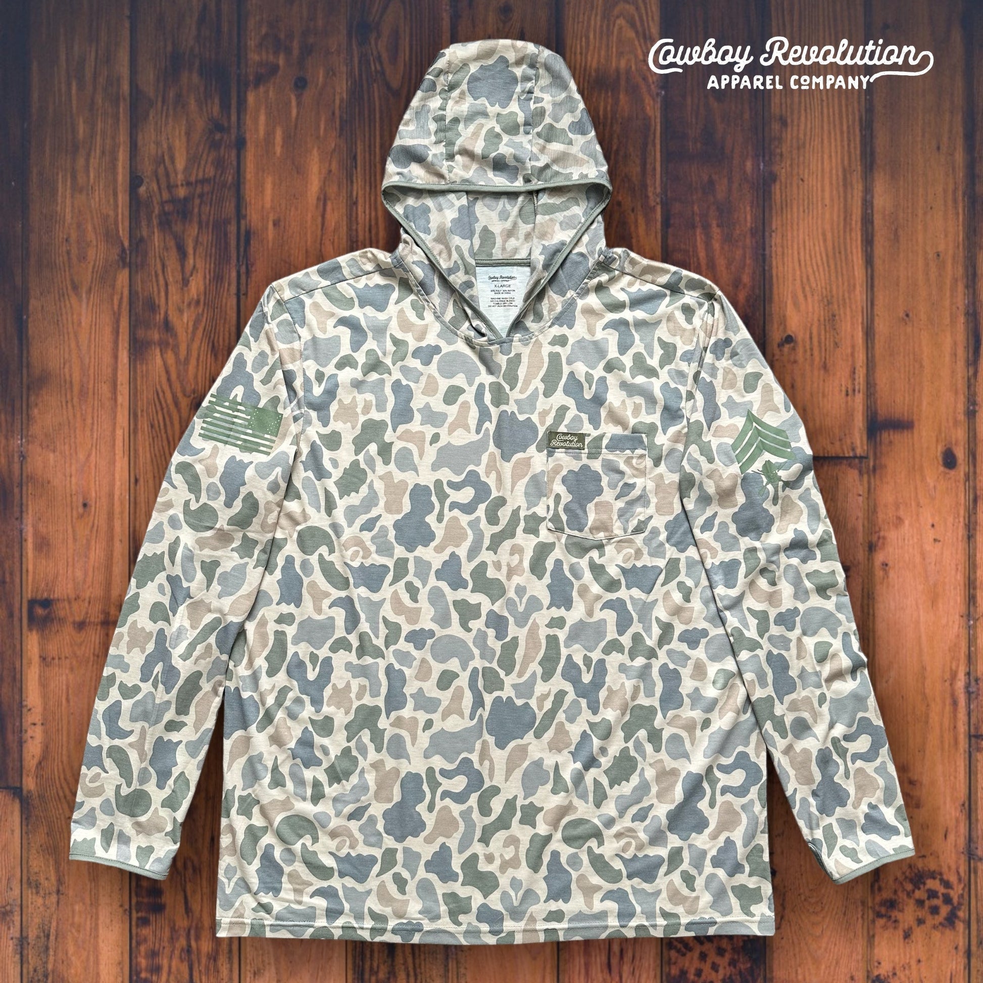 “Lake Jackson 2.0" Cowboy Revolution Hooded Long - Sleeve Sunshirt - Angler's Pro Tackle & Outdoors