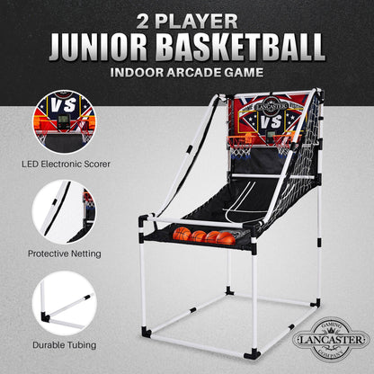 Lancaster 2 Player Junior Arcade Basketball Dual Hoop Shooting Game Set - Angler's Pro Tackle & Outdoors