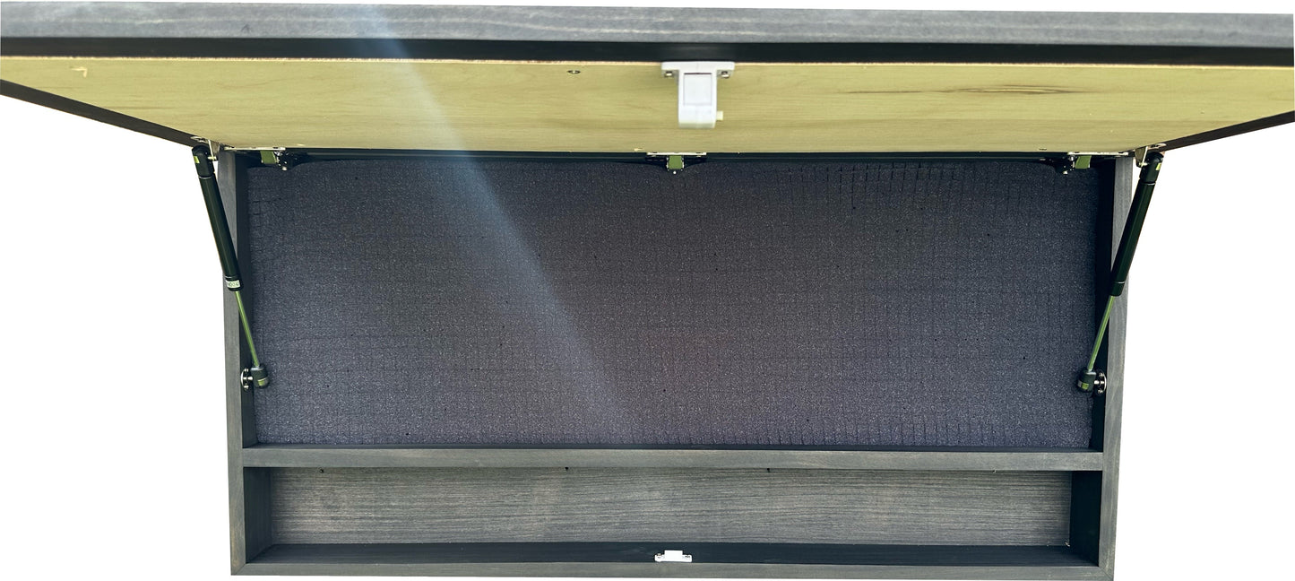 Bellewood Designs - Large Hidden Gun Storage Cabinet Horse Scene Wall Decor