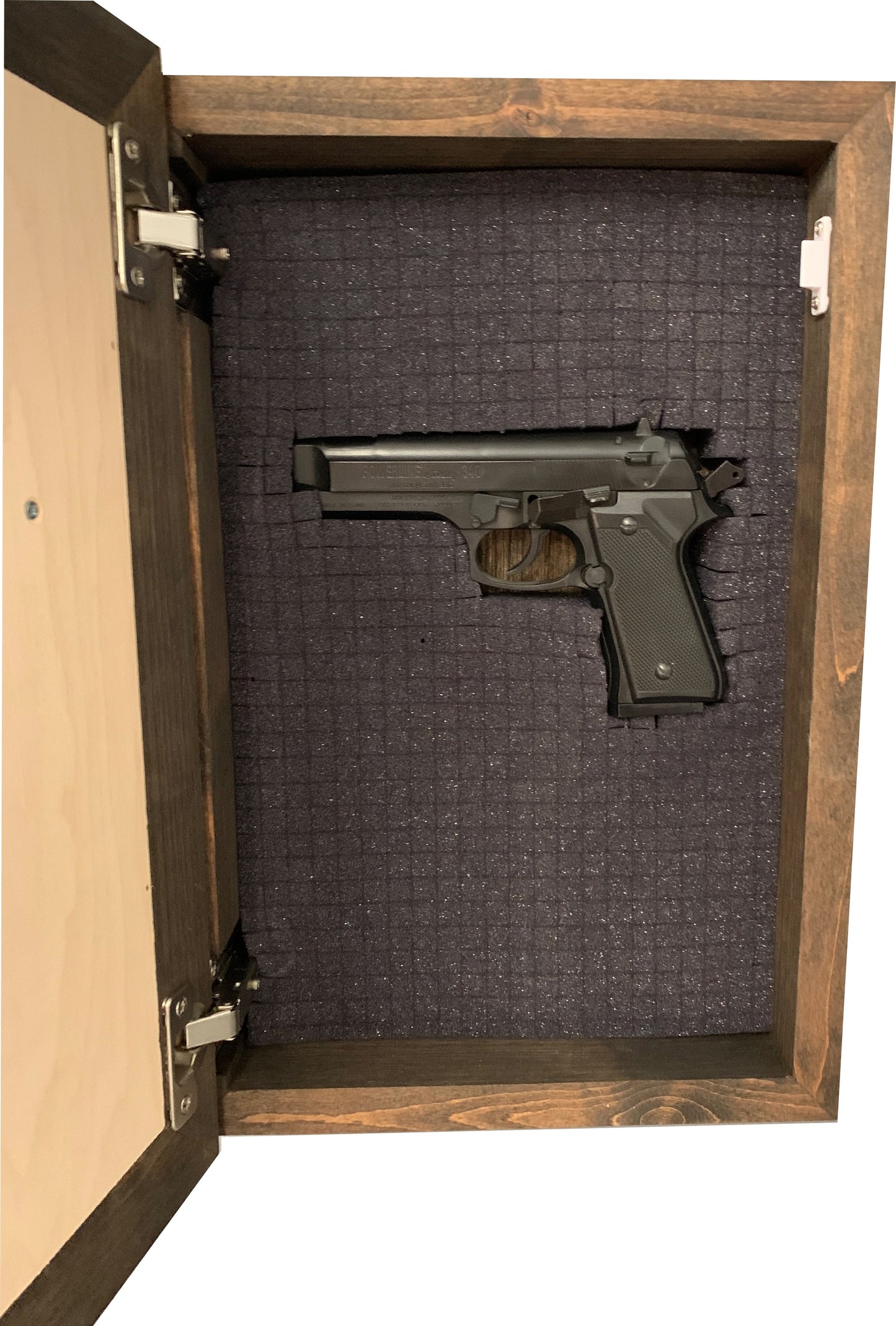 Bellewood Designs - Three Layered Cross Decorative Wall-Mounted Secure Gun Cabinet