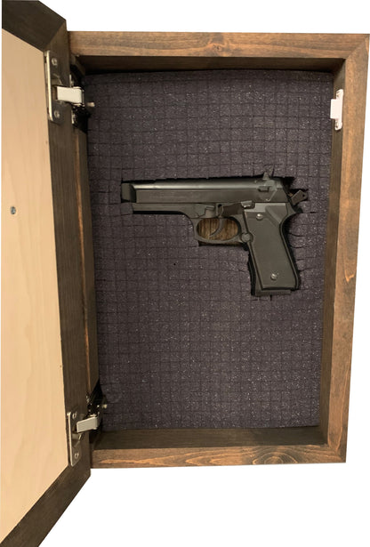 Bellewood Designs - Three Layered Cross Decorative Wall-Mounted Secure Gun Cabinet