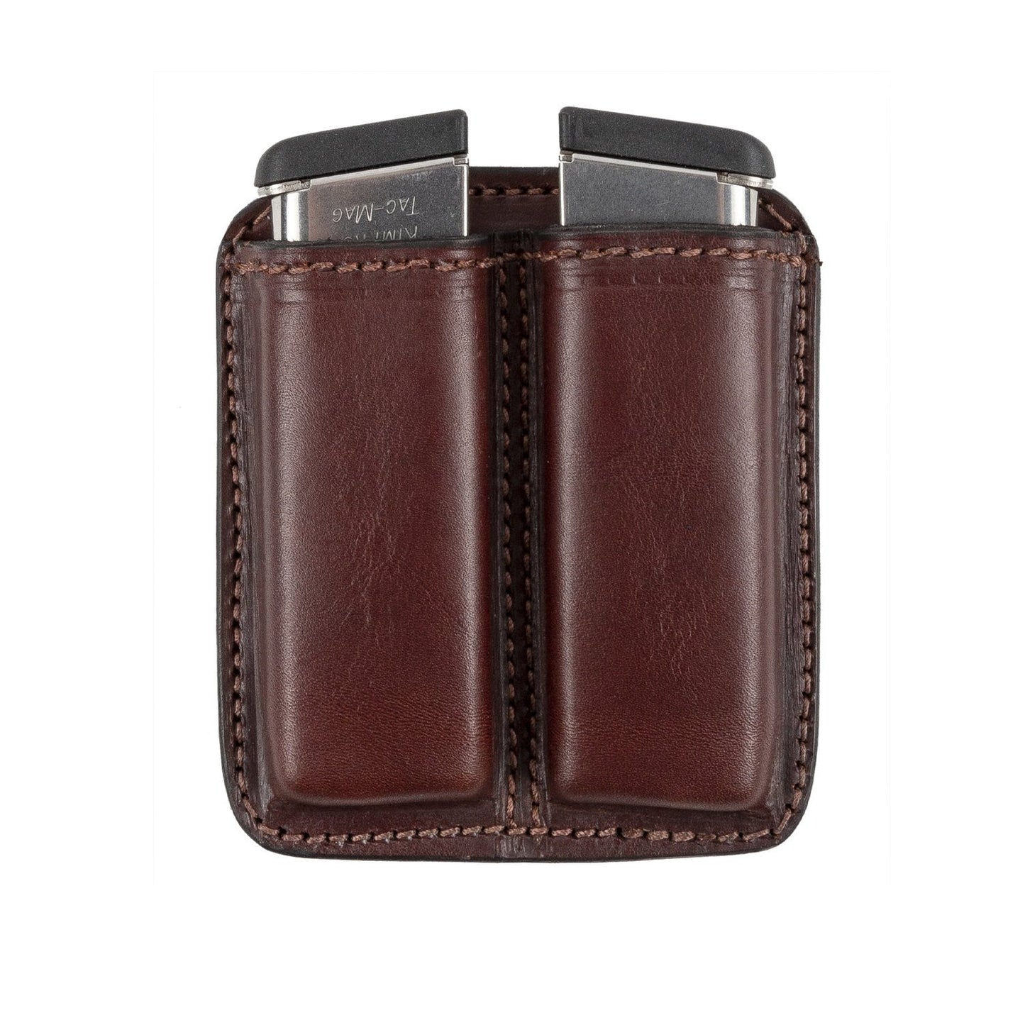 Leather 2 Magazine Holder | Made In USA | Lifetime Warranty | Fits virtually any Relentless Tactical 9mm, .40, .45 or .380 Pistol Mag | Single or Double Stack | IWB or OWB - Angler's Pro Tackle & Outdoors