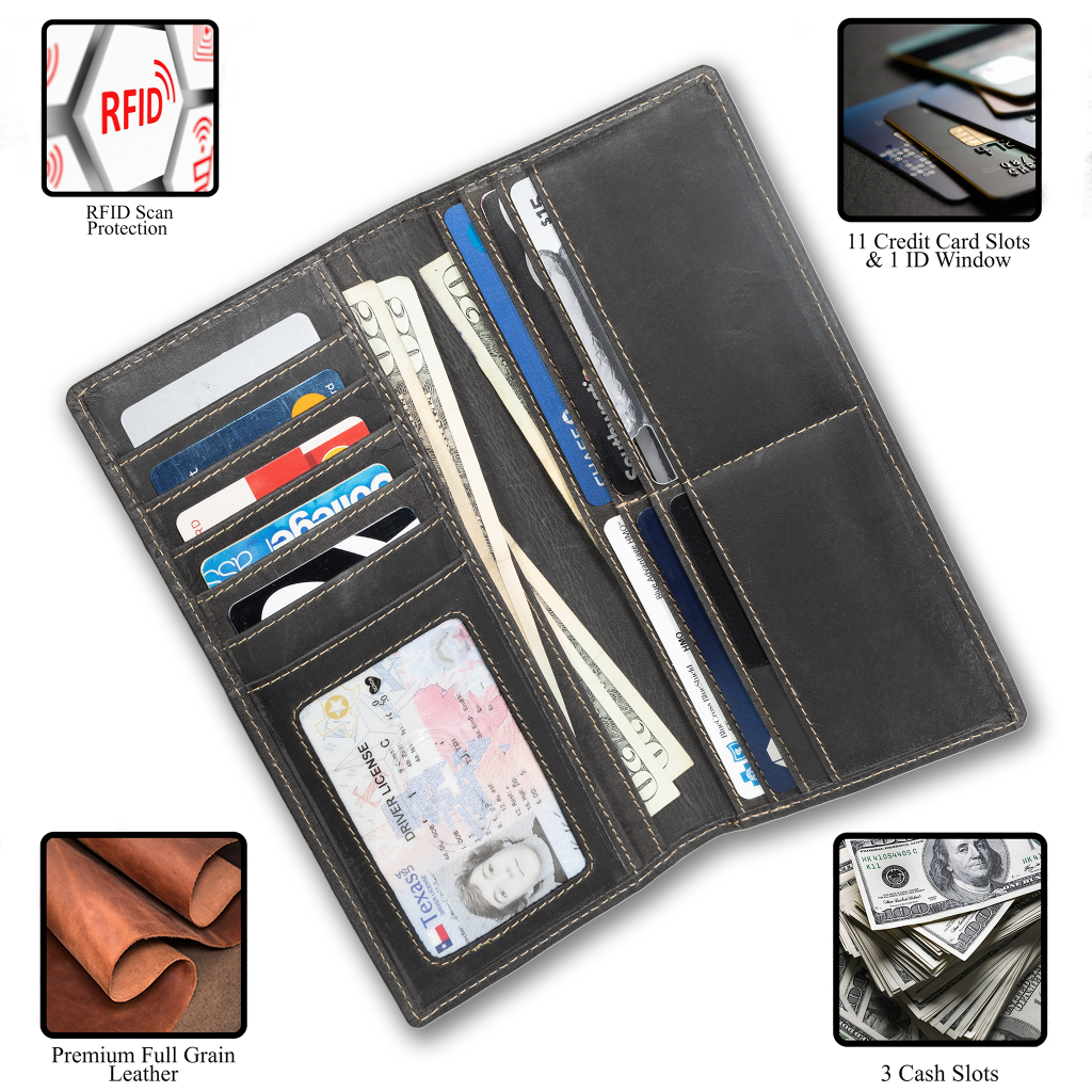 UC Leather Company Leather Rodeo Wallet
